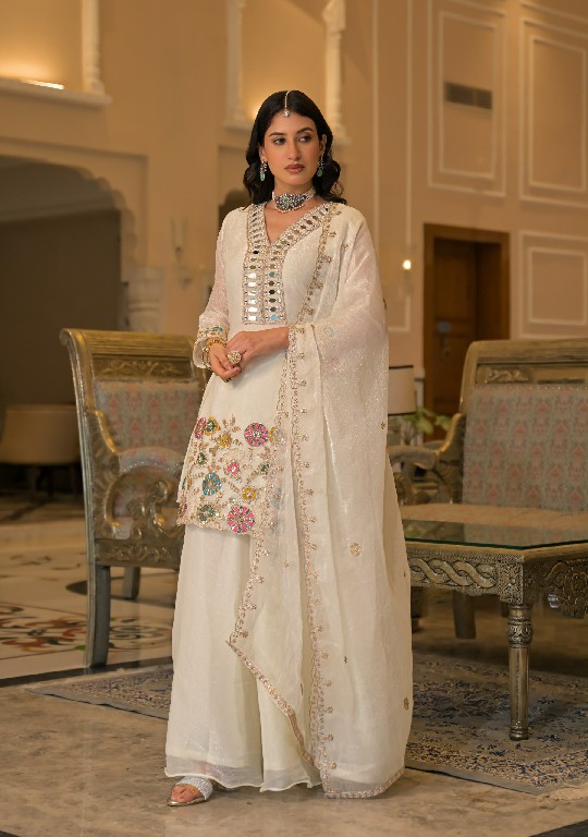 TEXTILEDEAL D.NO 50134 WHOLESALE READYMADE CRUSH SATIN WITH WORK PARTY WEAR 3 PCS SUITS SUPPLIER