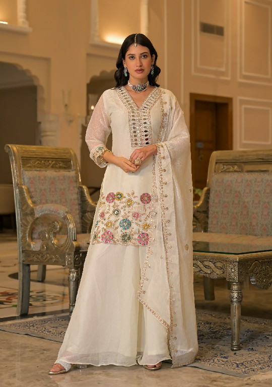 TEXTILEDEAL D.NO 50134 WHOLESALE READYMADE CRUSH SATIN WITH WORK PARTY WEAR 3 PCS SUITS SUPPLIER