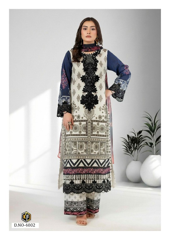KEVAL FAB ELAYA VOL 4 WHOLESALE LAWN COTTON CASUAL WEAR FULLY STITCHED 3 PCS SUITS EXPORTER
