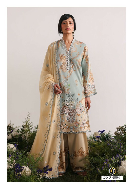 KEVAL FAB ELAYA VOL 4 WHOLESALE LAWN COTTON CASUAL WEAR FULLY STITCHED 3 PCS SUITS EXPORTER