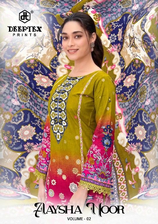 DEEPTEX AAYSHA NOOR VOL 2 WHOLESALE READYMADE HEAVY COTTON CASUAL WEAR PAKISTANI 3 PCS SUITS SUPPLIER