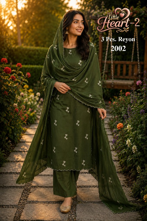 TEXTILEDEAL LITTLE HEART VOL 2 WHOLESALE RAYON TRENDING UNSTITCH SALWAR SUITS EXPORTER