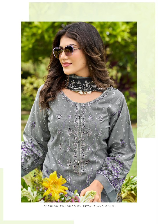 COSMOS BIN SAEED VOL 5 WHOLESALE LAWN COTTON BEAUTIFUL UNSTITCH SALWAR SUITS SUPPLIER