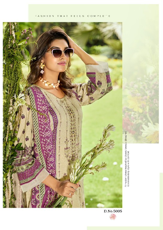 COSMOS BIN SAEED VOL 5 WHOLESALE LAWN COTTON BEAUTIFUL UNSTITCH SALWAR SUITS SUPPLIER