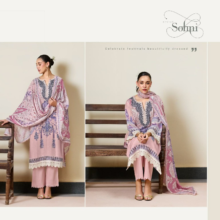 KIMORA SOHNI IMPERIAL WHOLESALE PURE MUSLIN ELEGANT DESIGN UNSTITCH SALWAR SUITS EXPORTER