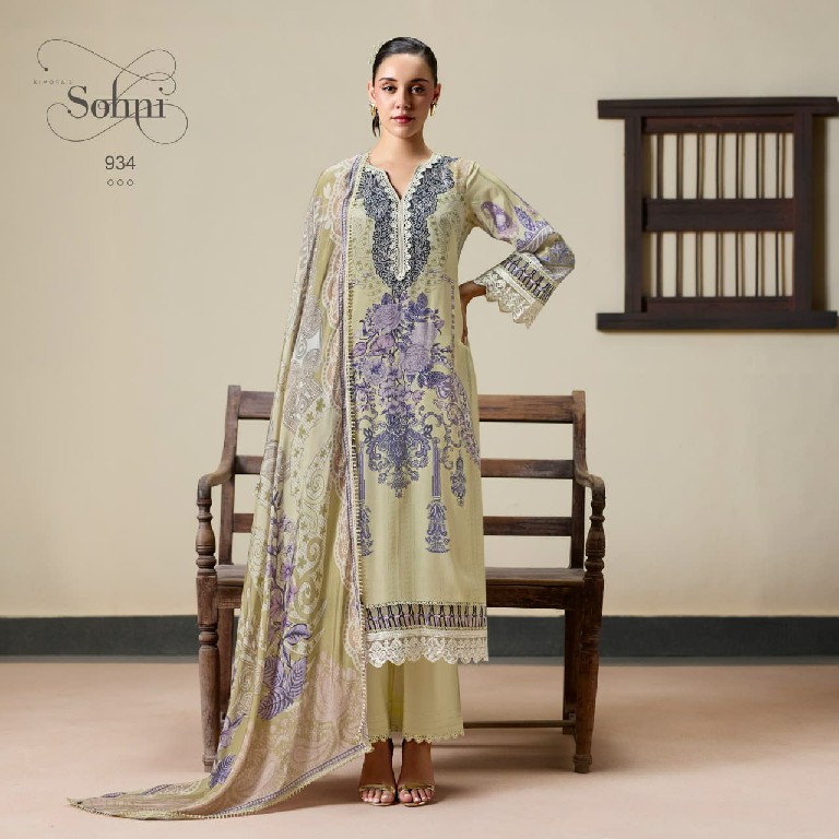 KIMORA SOHNI IMPERIAL WHOLESALE PURE MUSLIN ELEGANT DESIGN UNSTITCH SALWAR SUITS EXPORTER