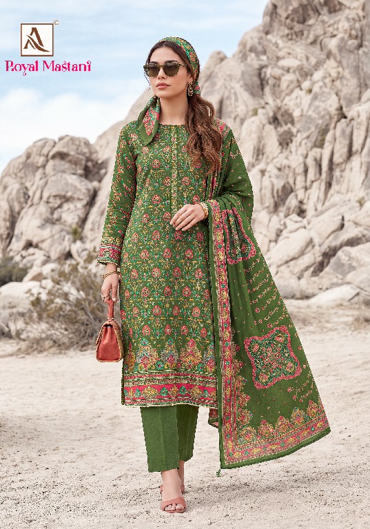 ALOK SUIT ROYAL MASTANI WHOLESALE VISCOSE MUDAAL WITH WORK UNSTITCH SALWAR SUITS SUPPLIER