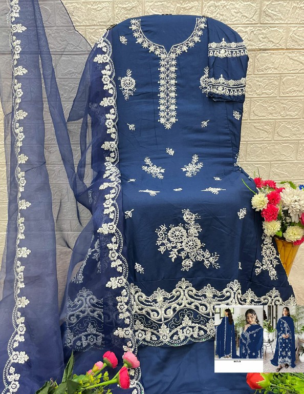 TEXTILEDEAL D.NO 5199 WHOLESALE RAYON COTTON HEAVY EMBROIDERED UNSTITCH SALWAR SUITS FOR EXPORT