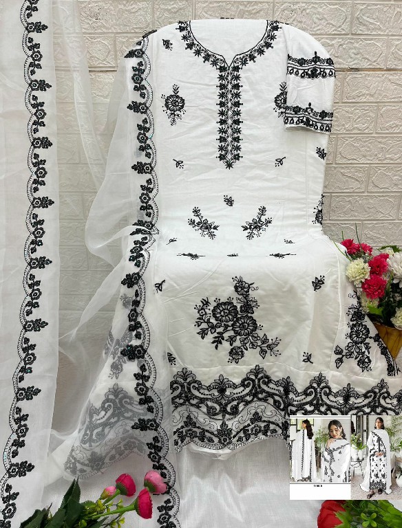 TEXTILEDEAL D.NO 5199 WHOLESALE RAYON COTTON HEAVY EMBROIDERED UNSTITCH SALWAR SUITS FOR EXPORT