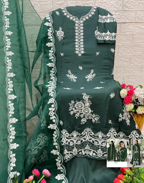 TEXTILEDEAL D.NO 5199 WHOLESALE RAYON COTTON HEAVY EMBROIDERED UNSTITCH SALWAR SUITS FOR EXPORT