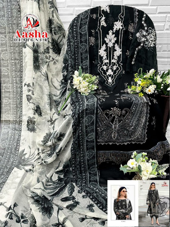 AASHA DESIGNER D.NO 1006-1007 WHOLESALE PURE COTTON WITH PATCH WORK UNSTITCH SALWAR SUITS FOR EXPORT
