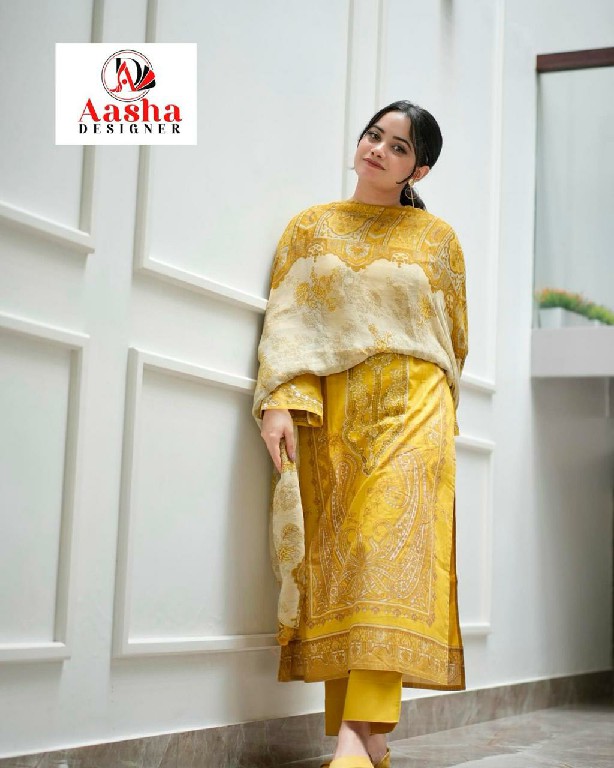 AASHA DESIGNER D.NO 1006-1007 WHOLESALE PURE COTTON WITH PATCH WORK UNSTITCH SALWAR SUITS FOR EXPORT