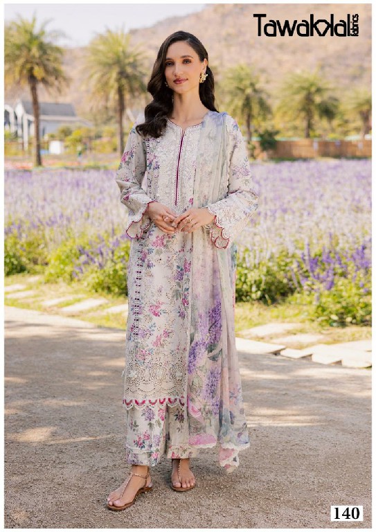 TAWAKKAL SABA VOL 4 WHOLESALE HEAVY COTTON LUXURIOUS UNSTITCH SALWAR KAMEEZ FOR EXPORT