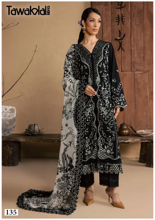 TAWAKKAL SABA VOL 4 WHOLESALE HEAVY COTTON LUXURIOUS UNSTITCH SALWAR KAMEEZ FOR EXPORT