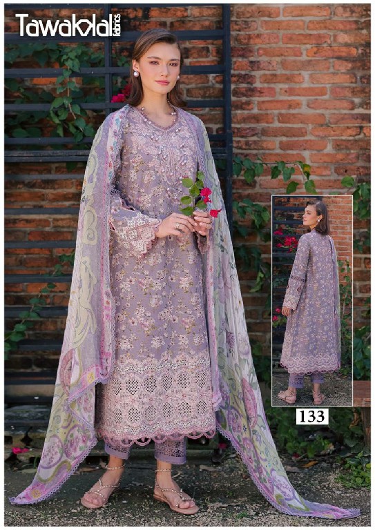 TAWAKKAL SABA VOL 4 WHOLESALE HEAVY COTTON LUXURIOUS UNSTITCH SALWAR KAMEEZ FOR EXPORT