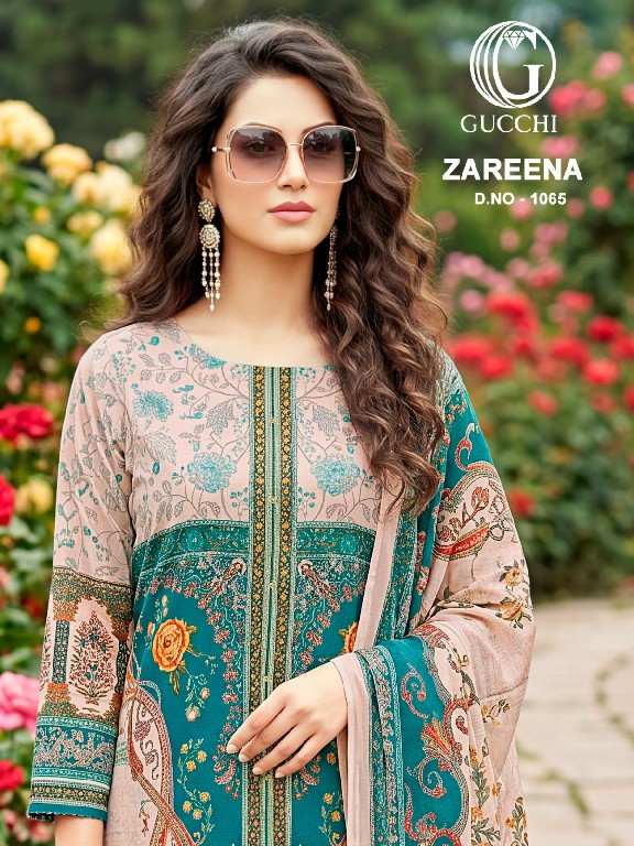 GUCCHI ZAREENA D.NO 1065 WHOLESALE PURE MUSLIN FANCY WORK UNSTITCH SALWAR SUITS EXPORTER