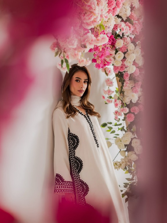 TEXTILEDEAL D.NO 6060 WHOLESALE READYMADE BISCUIT SLUB UNIQUE ELEGANCE 3 PCS SUITS EXPORTER