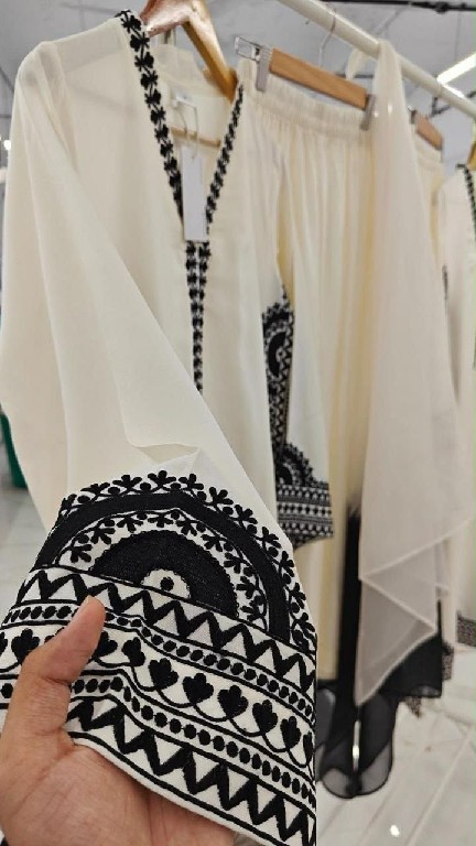 TEXTILEDEAL D.NO 6060 WHOLESALE READYMADE BISCUIT SLUB UNIQUE ELEGANCE 3 PCS SUITS EXPORTER