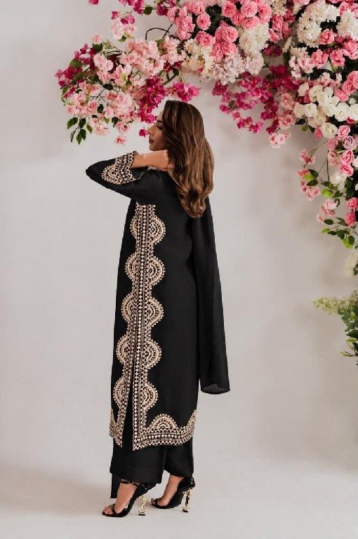 TEXTILEDEAL D.NO 6060 WHOLESALE READYMADE BISCUIT SLUB UNIQUE ELEGANCE 3 PCS SUITS EXPORTER