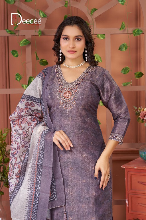 DEE CEE NANDITA WHOLESALE READYMADE SIMMER JARI BUTI ELEGANT 3 PCS SUITS EXPORTER