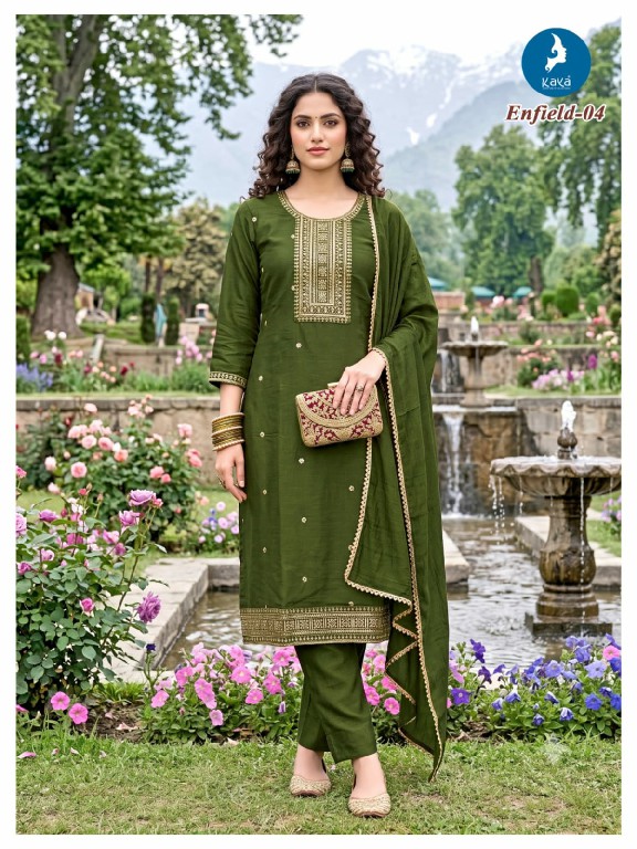 KAYA ENFILD WHOLESALE READYMADE VICHITRA SILK BIG SIZE STUNNING LOOK 3 PCS COMBO SET SUITS EXPORTER