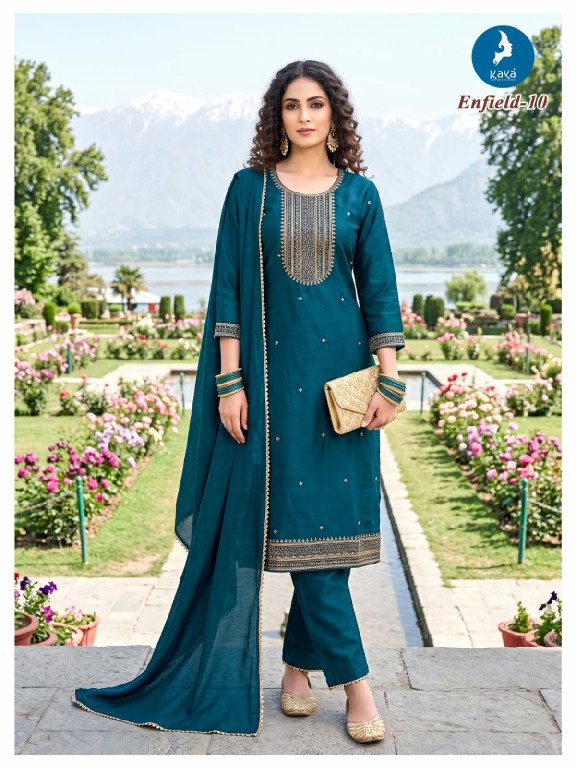 KAYA ENFILD WHOLESALE READYMADE VICHITRA SILK BIG SIZE STUNNING LOOK 3 PCS COMBO SET SUITS EXPORTER