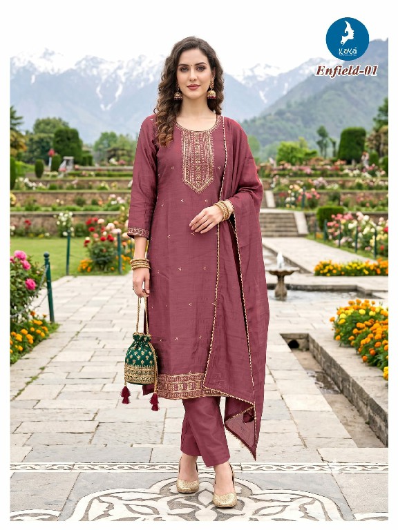 KAYA ENFILD WHOLESALE READYMADE VICHITRA SILK BIG SIZE STUNNING LOOK 3 PCS COMBO SET SUITS EXPORTER