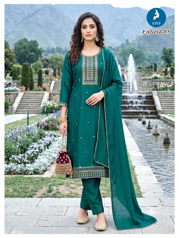 KAYA ENFILD WHOLESALE READYMADE VICHITRA SILK BIG SIZE STUNNING LOOK 3 PCS COMBO SET SUITS EXPORTER