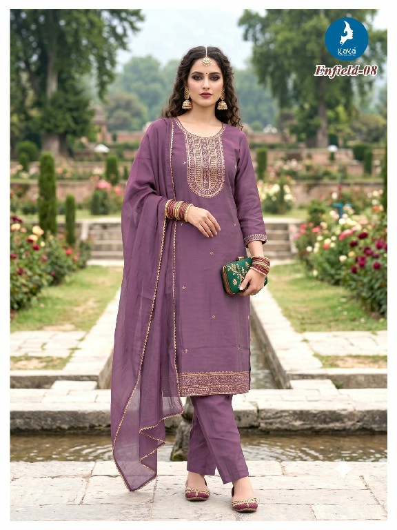 KAYA ENFILD WHOLESALE READYMADE VICHITRA SILK BIG SIZE STUNNING LOOK 3 PCS COMBO SET SUITS EXPORTER