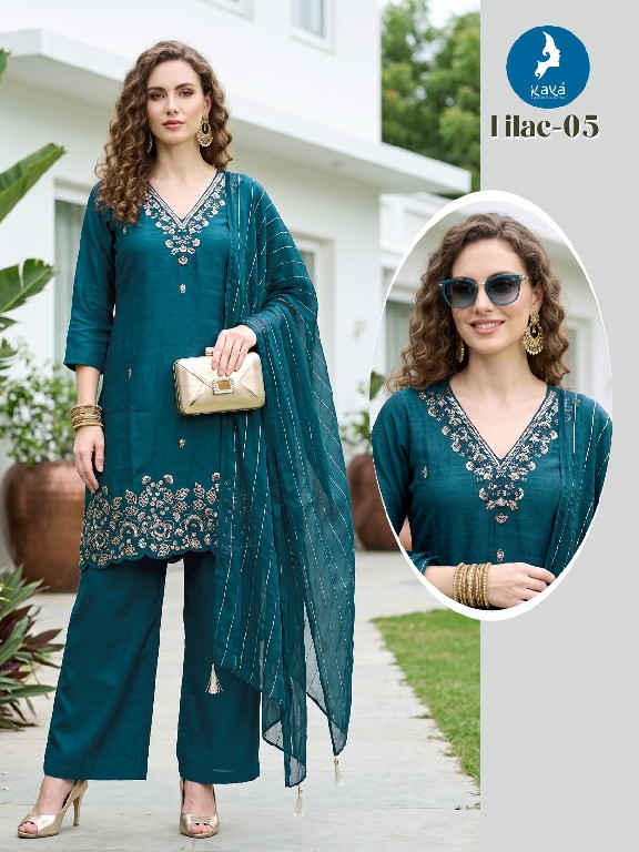 KAYA LILAC WHOLESALE READYMADE ROMAN GLASS BIG SIZE TRENDING 3 PCS COMBO SET SUITS SUPPLIER