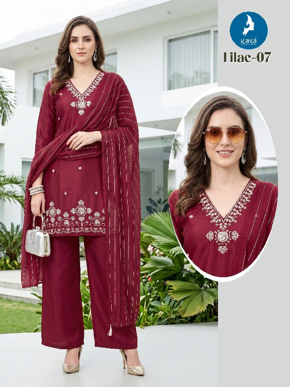 KAYA LILAC WHOLESALE READYMADE ROMAN GLASS BIG SIZE TRENDING 3 PCS COMBO SET SUITS SUPPLIER