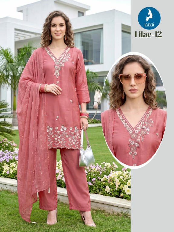 KAYA LILAC WHOLESALE READYMADE ROMAN GLASS BIG SIZE TRENDING 3 PCS COMBO SET SUITS SUPPLIER