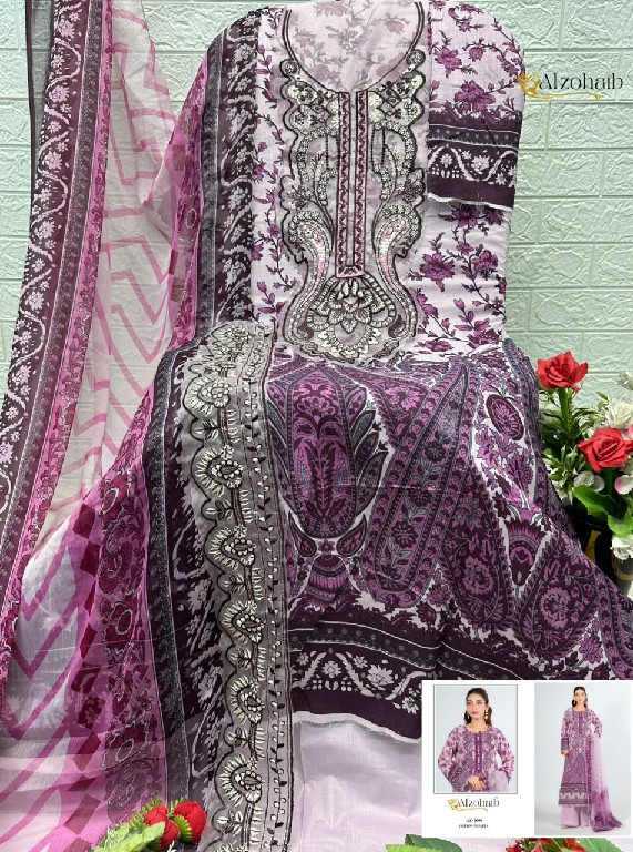 ALZOHAIB NOURA VOL 2 WHOLESALE PURE COTTON PAKISTANI CONCEPT UNSTITCH SALWAR SUITS EXPORTER