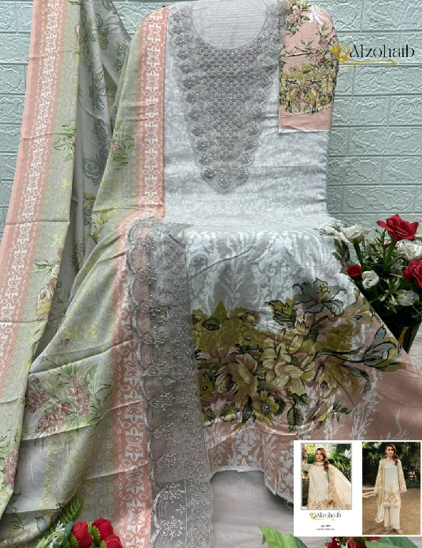 ALZOHAIB NOURA VOL 2 WHOLESALE PURE COTTON PAKISTANI CONCEPT UNSTITCH SALWAR SUITS EXPORTER