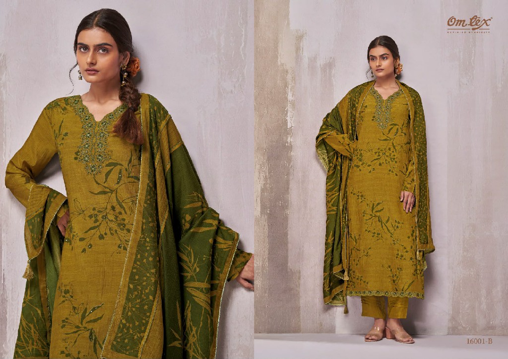 OMTEX CHIARA WHOLESALE RADIANT SILK WITH WORK ELEGANT UNSTITCH SALWAR SUITS EXPORTER