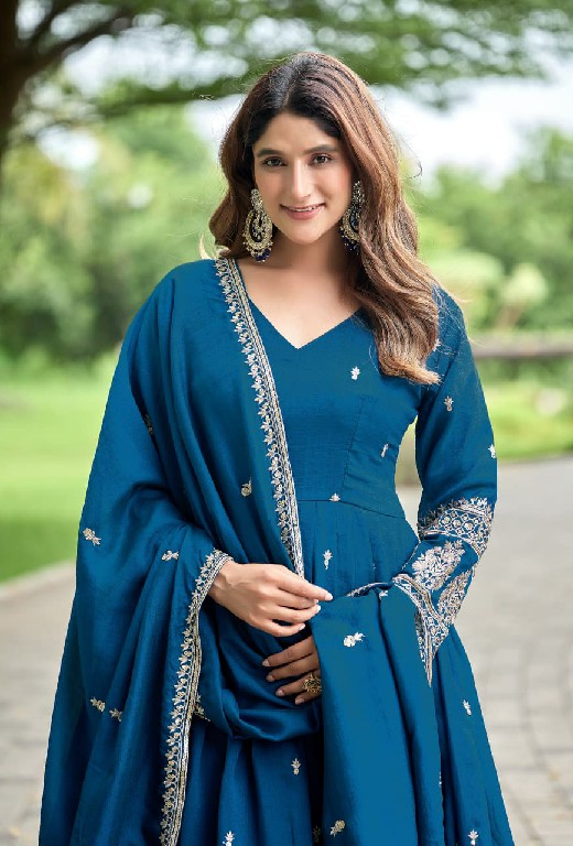 TWISHA SPARSHY 7-8 WHOLESALE READYMADE ART SILK DESIGNER FESTIVE WEAR GOWN WITH DUPATTA FOR WOMEN ONLINE