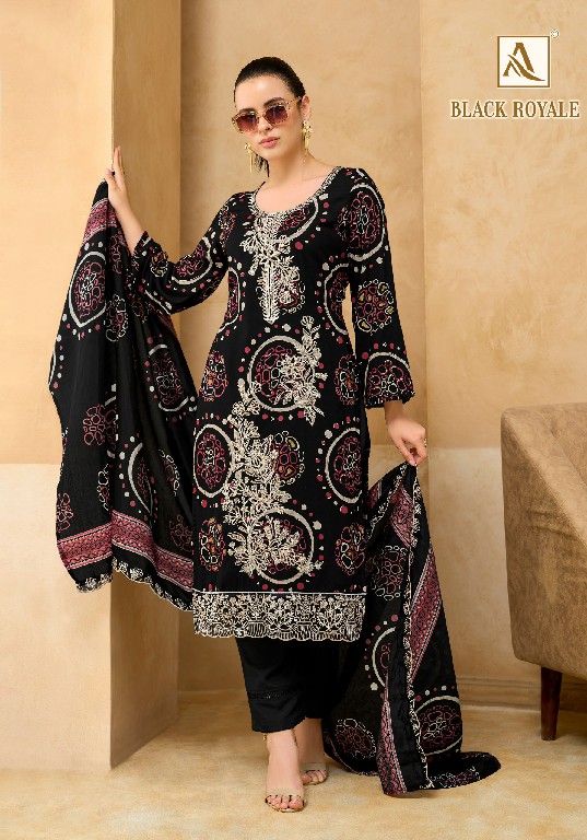 ALOK SUIT BLACK ROYALE WHOLESALE VISCOSE RAYON WITH FANCY WORK UNSTITCH SALWAR SUITS EXPORTER