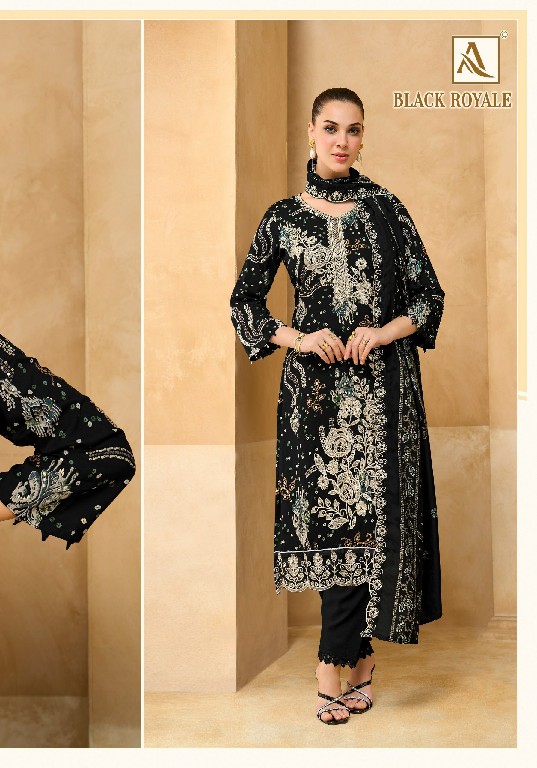 ALOK SUIT BLACK ROYALE WHOLESALE VISCOSE RAYON WITH FANCY WORK UNSTITCH SALWAR SUITS EXPORTER