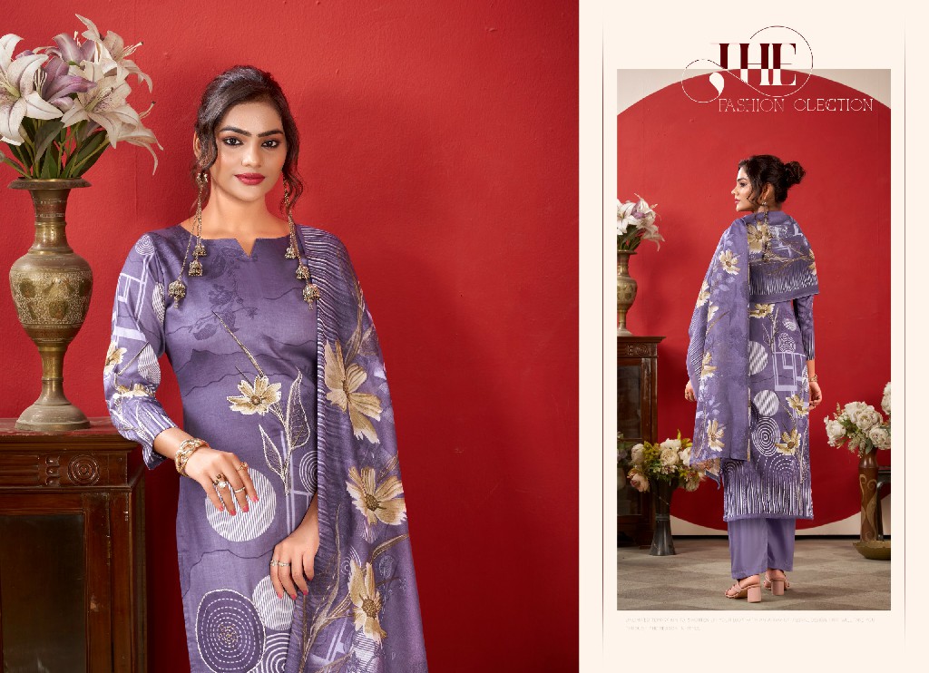 ZULFAT ROSHNI VOL 2 WHOLESALE PURE JAM COTTON WITH HEAVY HANDWORK UNSTITCH SALWAR SUITS SUPPLIER