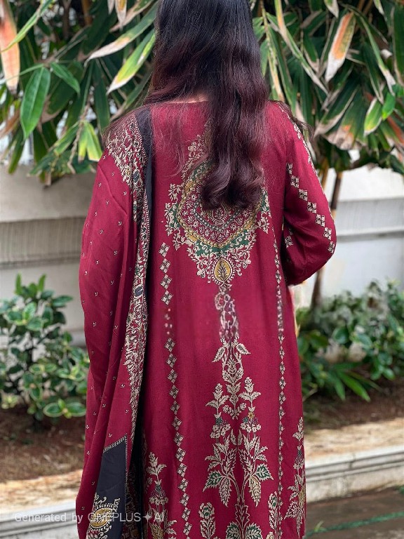 AMRUTVELA D.NO 285 WHOLESALE VISCOSE MUSLIN AMAZING HAND WORK UNSTITCH SALWAR SUITS SUPPLIER