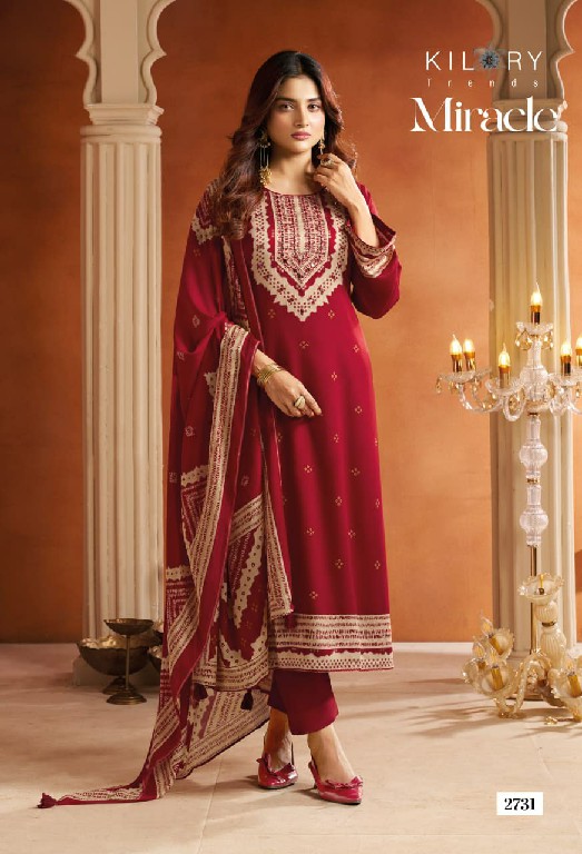 KILORY TRENDS MIRACLE WHOLESALE PURE GAJJI SILK WITH MIRROR HAND WORK UNSTITCH SALWAR SUITS EXPORTER