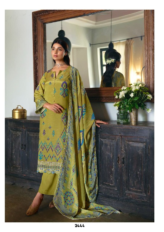 KIMORA KHUSHIYAN WHOLESALE PURE MUSLIN BEAUTIFUL DESIGN UNSTITCH SALWAR SUITS FOR EXPORT