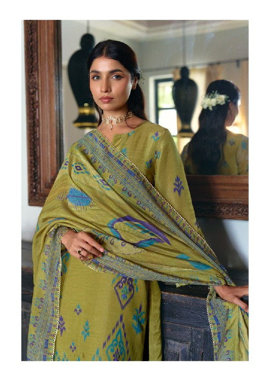 KIMORA KHUSHIYAN WHOLESALE PURE MUSLIN BEAUTIFUL DESIGN UNSTITCH SALWAR SUITS FOR EXPORT