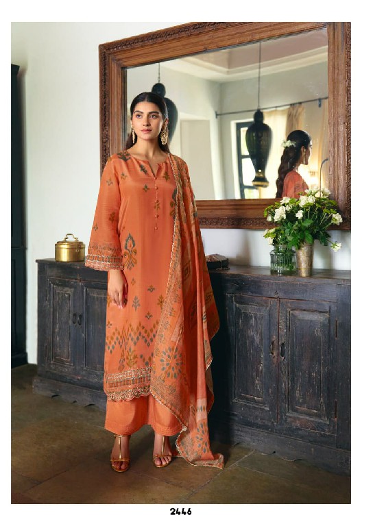 KIMORA KHUSHIYAN WHOLESALE PURE MUSLIN BEAUTIFUL DESIGN UNSTITCH SALWAR SUITS FOR EXPORT