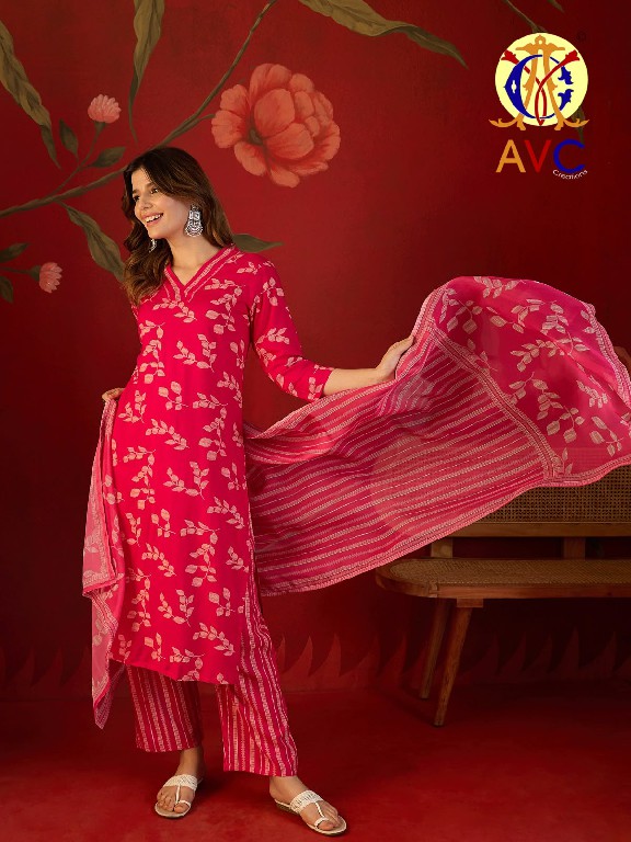 AMRUT VARSHA CREATION D.NO A21 WHOLESALE READYMADE HEAVY RAYON DAILY WEAR 3 PCS COMBO SET SUITS EXPORTER