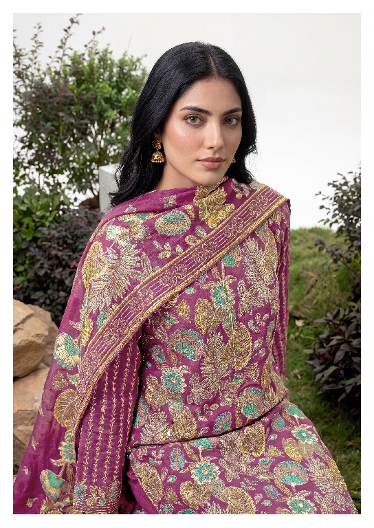 ALOK SUIT PUSHPVAN WHOLESALE PURE MUDAAL WITH ELEGANT HAND WORK UNSTITCH SALWAR SUITS FOR EXPORT