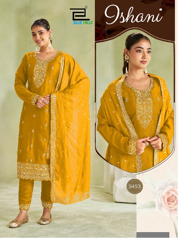BLUE HILLS ISHANI WHOLESALE READYMADE VICHITRA WITH WORK BIG SIZE 3 PCS COMBO SET SUITS EXPORTER