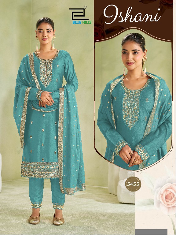 BLUE HILLS ISHANI WHOLESALE READYMADE VICHITRA WITH WORK BIG SIZE 3 PCS COMBO SET SUITS EXPORTER