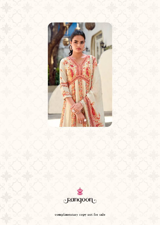 RANGOON RANG MAHAL WHOLESALE READYMADE PURE MUSLIN ANARKALI STYLE FESTIVE LOOK 3 PCS SUITS EXPORTER