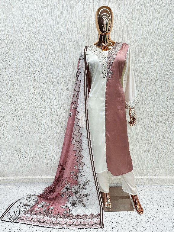 LAXURIA TRENDZ D.NO 1686 WHOLESALE READYMADE SATIN DESIGNER WEAR 3 PCS SUITS FOR WOMEN ONLINE